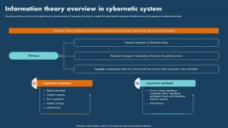 Operations Research Information Theory Overview In Cybernetic System