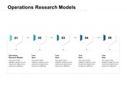 Operations research models ppt powerpoint presentation ideas background image cpb