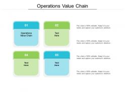 Operations value chain ppt powerpoint presentation icon smartart cpb
