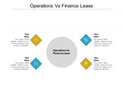 Operations vs finance lease ppt powerpoint presentation inspiration icons cpb