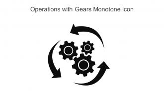 Operations With Gears Monotone Icon In Powerpoint Pptx Png And Editable Eps Format