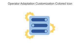 Operator Adaptation Customization Colored Icon In Powerpoint Pptx Png And Editable Eps Format
