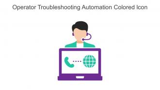 Operator Troubleshooting Automation Colored Icon In Powerpoint Pptx Png And Editable Eps Format