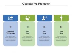 Operator vs promoter ppt powerpoint presentation slides graphics pictures cpb