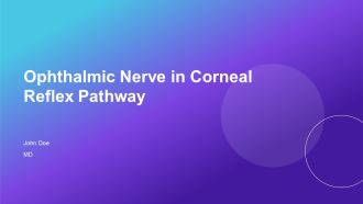 Ophthalmic Nerve In Corneal Reflex Pathway PPT Summary AT