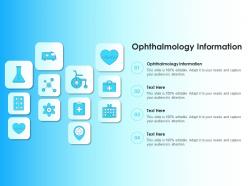 Ophthalmology information ppt powerpoint presentation slides example