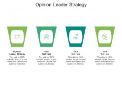 Opinion leader strategy ppt powerpoint presentation infographics graphics example cpb