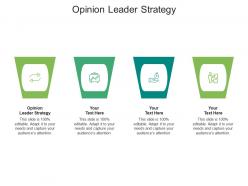 Opinion leader strategy ppt powerpoint presentation slides show cpb