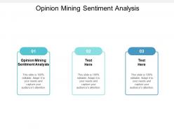 Opinion mining sentiment analysis ppt powerpoint presentation professional styles cpb