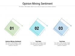 Opinion mining sentiment ppt powerpoint presentation file graphics tutorials cpb