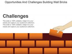Opportunities and challenges building wall bricks sample of ppt presentation