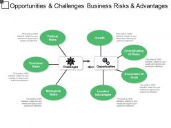 Opportunities and challenges business risks and advantages