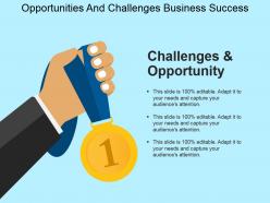 Opportunities and challenges business success powerpoint templates
