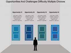 Opportunities And Challenges Difficulty Multiple Choices Powerpoint Presentation