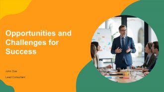 Opportunities And Challenges For Success PPT Summary AT