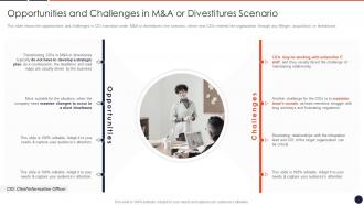 Opportunities And Challenges In M And A Cio Transition Technology Strategy Organization