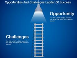 Opportunities and challenges ladder of success powerpoint slide