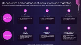 Opportunities And Challenges Of Digital Metaverse Marketing To Enhance Customer