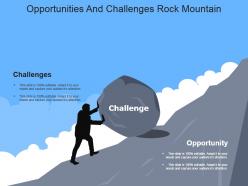 Opportunities and challenges rock mountain powerpoint slide inspiration