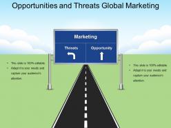 Opportunities And Threats Global Marketing Presentation Visuals