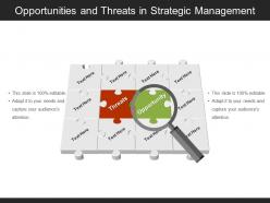 Opportunities and threats in strategic management presentation ideas