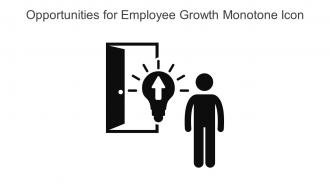 Opportunities For Employee Growth Monotone Icon In Powerpoint Pptx Png And Editable Eps Format