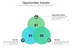 Opportunities industry ppt powerpoint presentation pictures file formats cpb