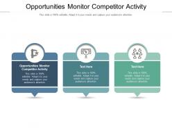 Opportunities monitor competitor activity ppt powerpoint presentation professional cpb