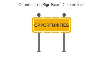 Opportunities Sign Board Colored Icon In Powerpoint Pptx Png And Editable Eps Format