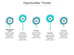 Opportunities threats ppt powerpoint presentation gallery file formats cpb