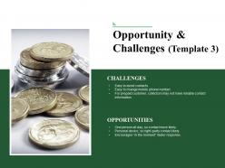 Opportunity and challenges powerpoint slides design