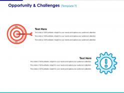Opportunity and challenges ppt summary background images