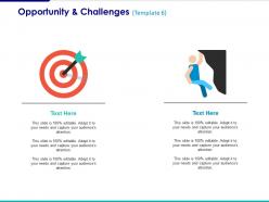 Opportunity and challenges ppt summary infographic template