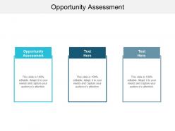Opportunity Assessment Ppt Powerpoint Presentation Icon Backgrounds Cpb