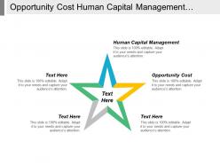 Opportunity cost human capital management company performance indicators