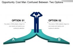 Opportunity cost man confused between two options