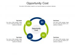 Opportunity cost ppt powerpoint presentation layouts design ideas cpb