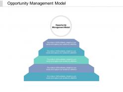 Opportunity management model ppt powerpoint presentation inspiration example topics cpb