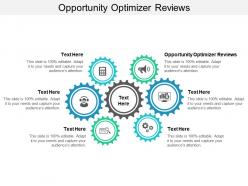 Opportunity optimizer reviews ppt powerpoint presentation portfolio design ideas cpb