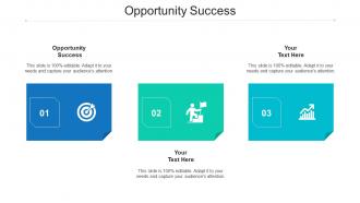 Opportunity success ppt powerpoint presentation ideas display cpb