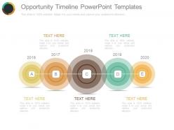 Opportunity Timeline Powerpoint Templates