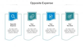 Opposite expense ppt powerpoint presentation infographics sample cpb