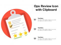 Ops Review Icon With Clipboard