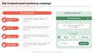 Opt In Based Email Marketing Implementing Seth Godins Permission Marketing Campaigns MKT SS V