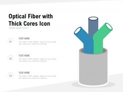 Optical fiber with thick cores icon