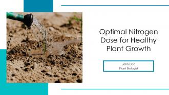 Optimal Nitrogen Dose For Healthy Plant Growth PPT Sample ST AI
