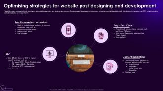 Optimising Strategies For Website Post Designing And Development