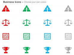 Optimism balance problem maze trophy ppt icons graphics