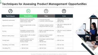 Optimization of product lifecycle management techniques for assessing product management