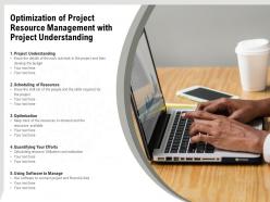 Optimization of project resource management with project understanding